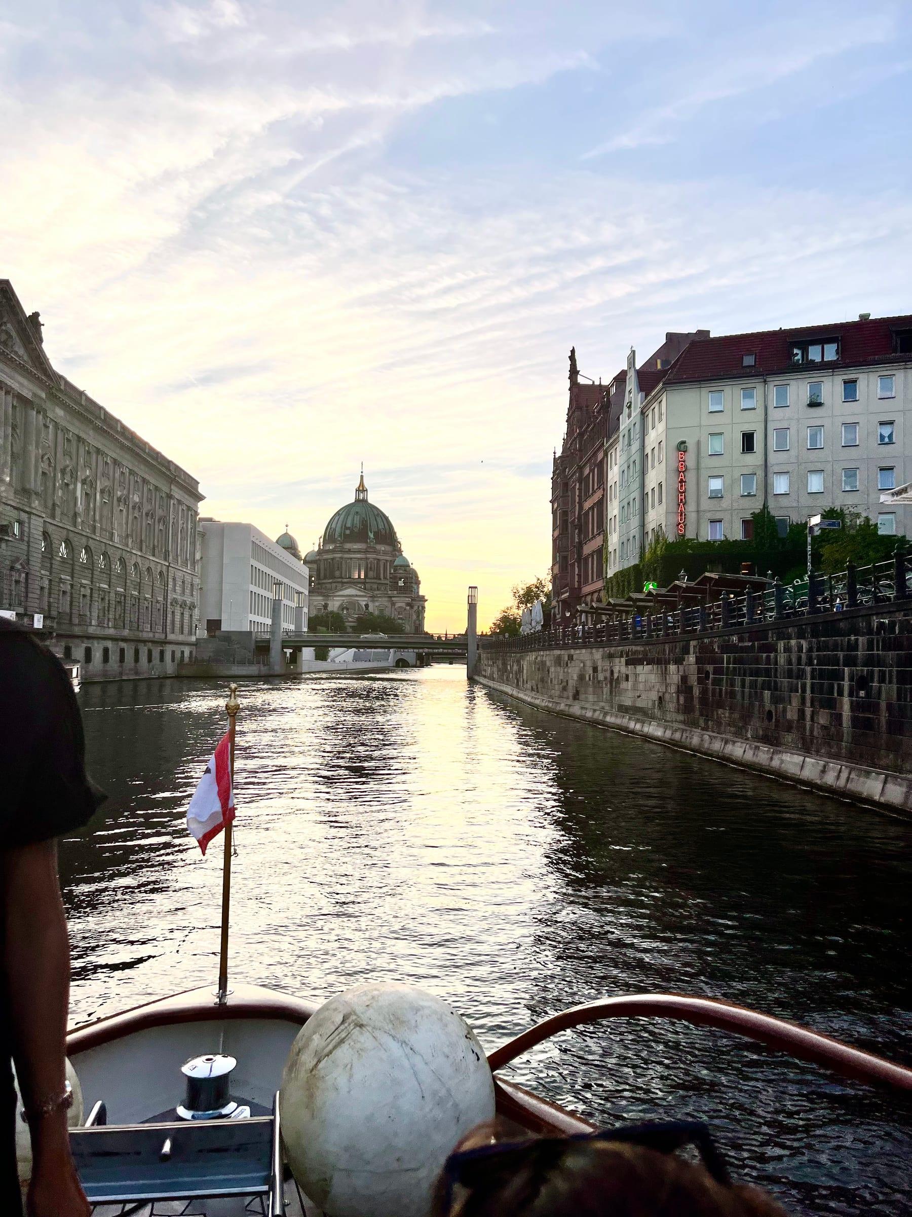 Berlin Cathedral from river boat