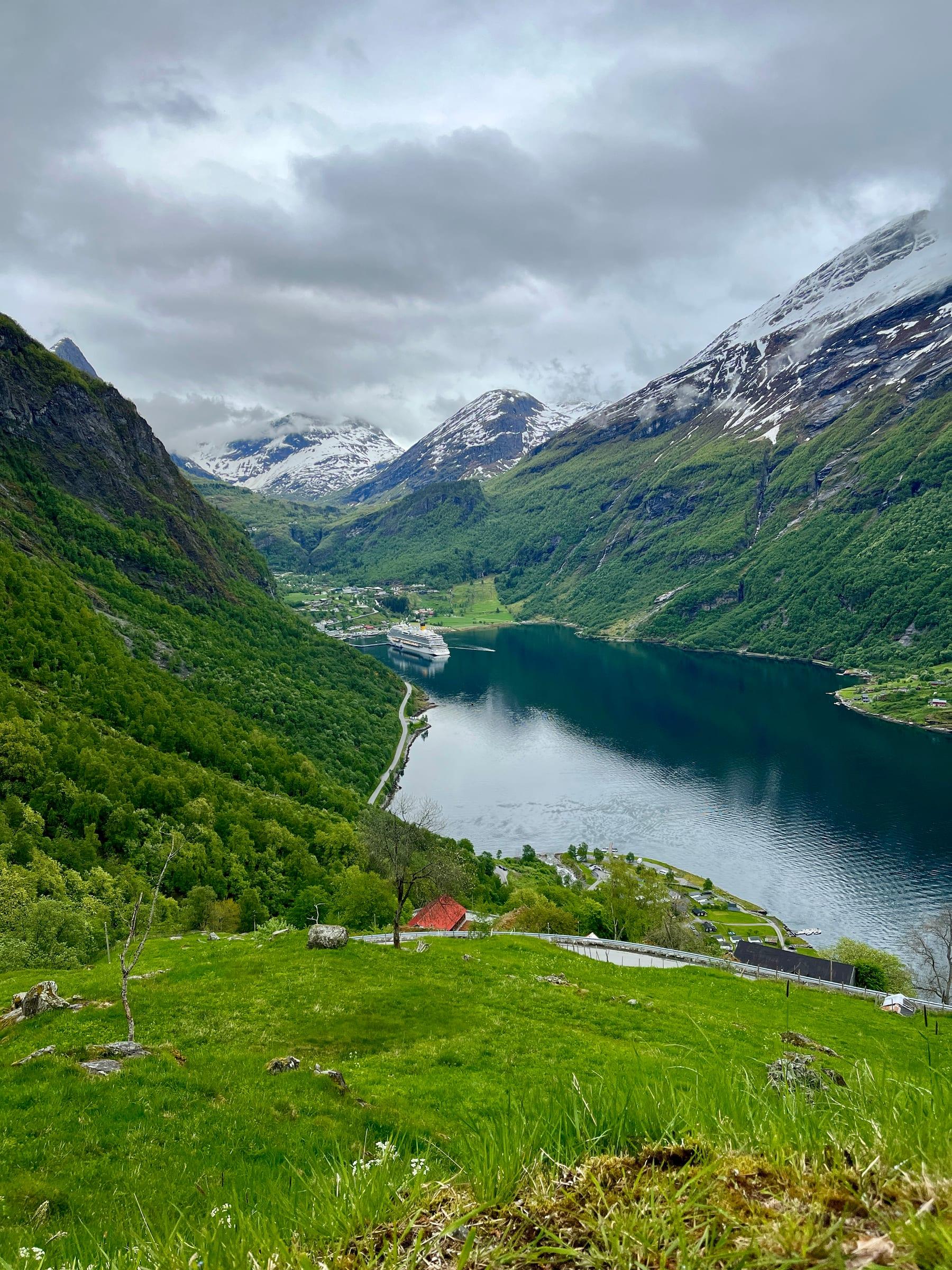 Norwegian fjord panorama