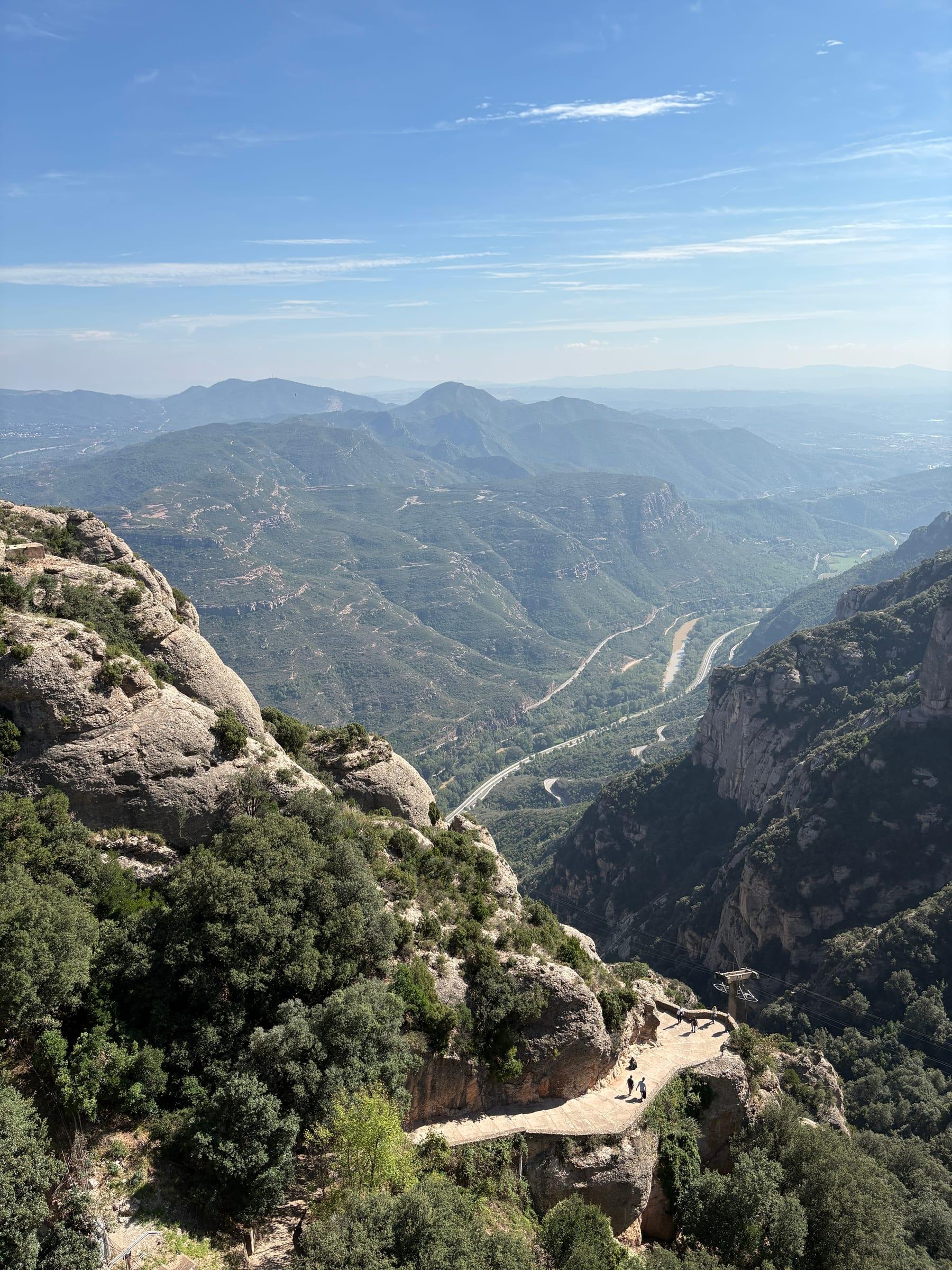 Mountain valley panorama